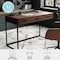 Martha Stewart 19.75 in. D X 47.25 in. W X Engineered Wood, Steel, Walnut Top/Oil Rubbed Bronze Frame ZG-ZP-028-BR-BK-MS - alternate 4